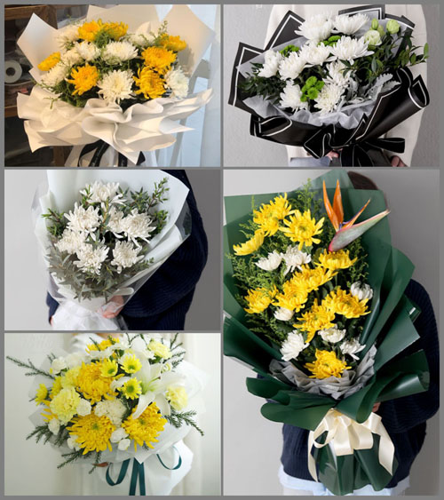 江苏扬州仪征市十二圩办事处沙河村白事花束代送
